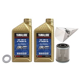 TUSK 4-Stroke Oil Change Kit Yamalube Hi-Perf. Synthetic 10W-40 for Yamaha WR400F 1998-2000