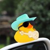 wonuu Car Dashboard Decor Guitar Rubber Duck, Car Ducks Ornaments