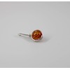 Silver-Plated Amber Tendre Pendant