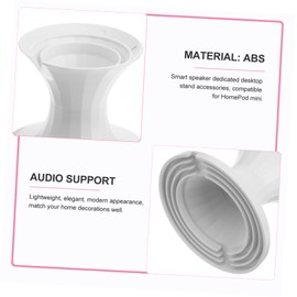 Mikinona Tabletop Speaker Holder for Desktop Speaker Stand with Wire Management for Smart Speaker Setup