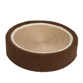 Round Cat Scratch Bowl Scratch Resistant Comfortable Sisal Lasting Cat Scratching Bed for Amusement Rest