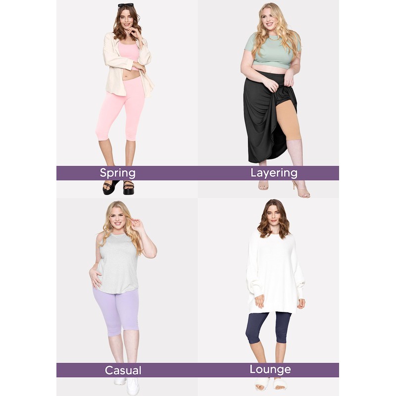 Stretch is Comfort Leggings para mujer de talla grande Oh
