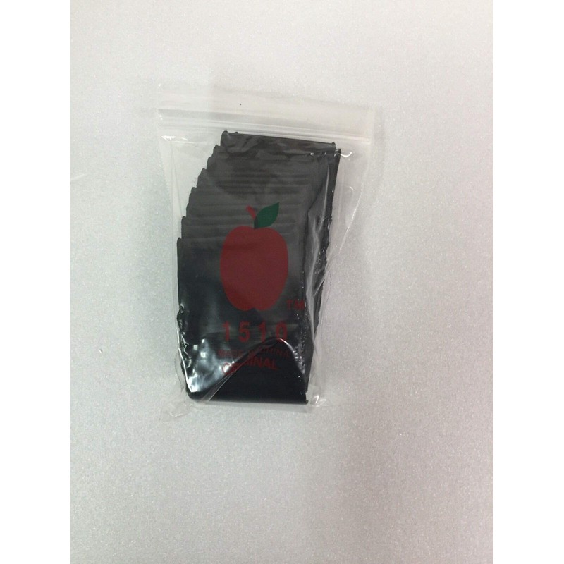 1510 (1.5"X1") Black Color Apple Brand Bags Mini ZipLock Baggies,