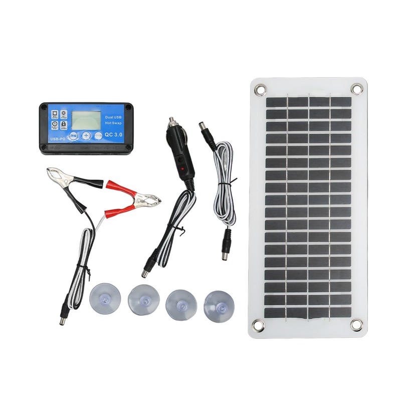 12V 30W Solar Panels Kit Portable Solar Panel Module with