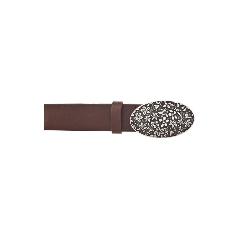 MUSTANG Women's Genuine Leather Belt, coffee