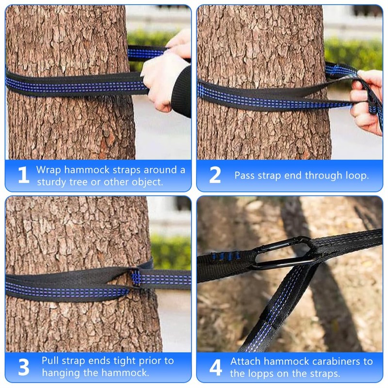 Vicloon 2pcs Hanging Rope, 2M Hammock Swing Straps Polyester String