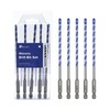 5 Pack 3/16 inch Concrete Drill Bit Set,Masonry Drill Bit