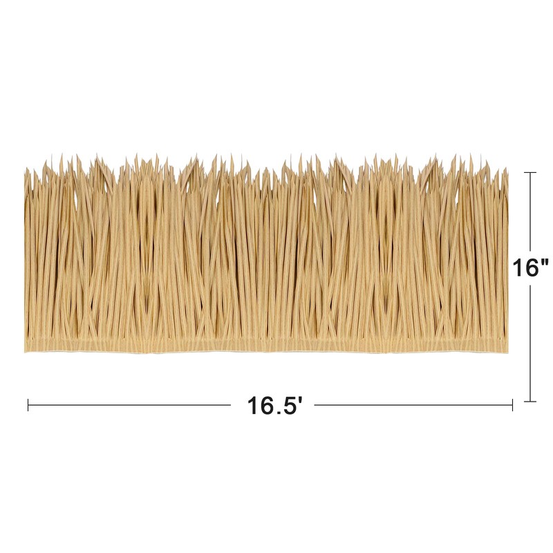 198'' x 16" Tiki Straw Roof Thatch –Mexican Style Artificial