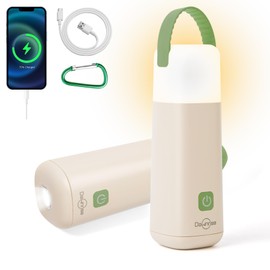 Dawnrise LED Camping Lantern, 3200mAh Rechargeable Up to 350 Hours Running Tent Light, 430LM 4 Modes with Red Light, Portable Emergency Flashlight for Power Outage, Hiking, Hurricane (Green)