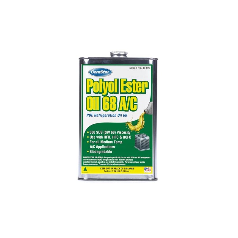 ComStar Polyol Ester Oil 68/300 SUS (POE), High-Performance Refrigeration Oil