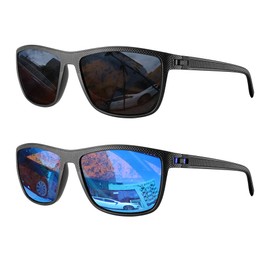 SUNBOWGLINT 2 Pack Sunglasses Glasses for men Polarized Sunglasses for Men Lightweight Sun Glasses with UV Protection, Ideal for Driving, Fishing, Golf, and Travel Essential