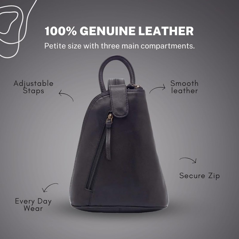 Lloyd Baker London - BHIWANI Genuine Leather Backpack Daypack Crossbody