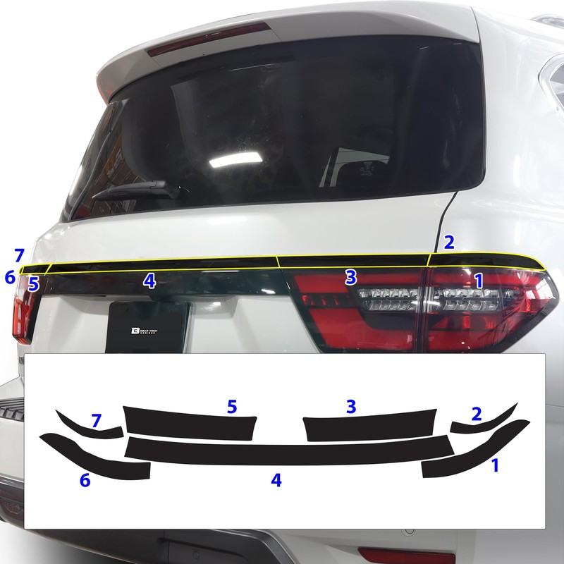 BOGAR TECH DESIGNS for Nissan Armada 2021-2024 Rear Bumper Chrome