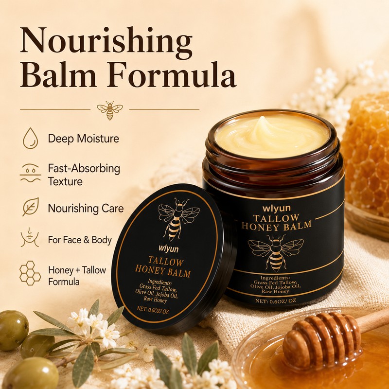 Beef Tallow Honey Face Cream for Daily Moisture – Fast-Absorbing