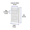 Volteck PA-APDO1-ELB, Placa armada blanca 1 interruptor sencillo y 1
