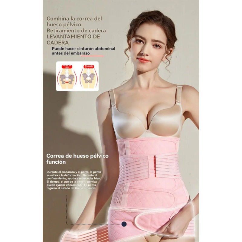 Faja Postparto Cinturón Cintura/pelvis Cesárea 2 En 1