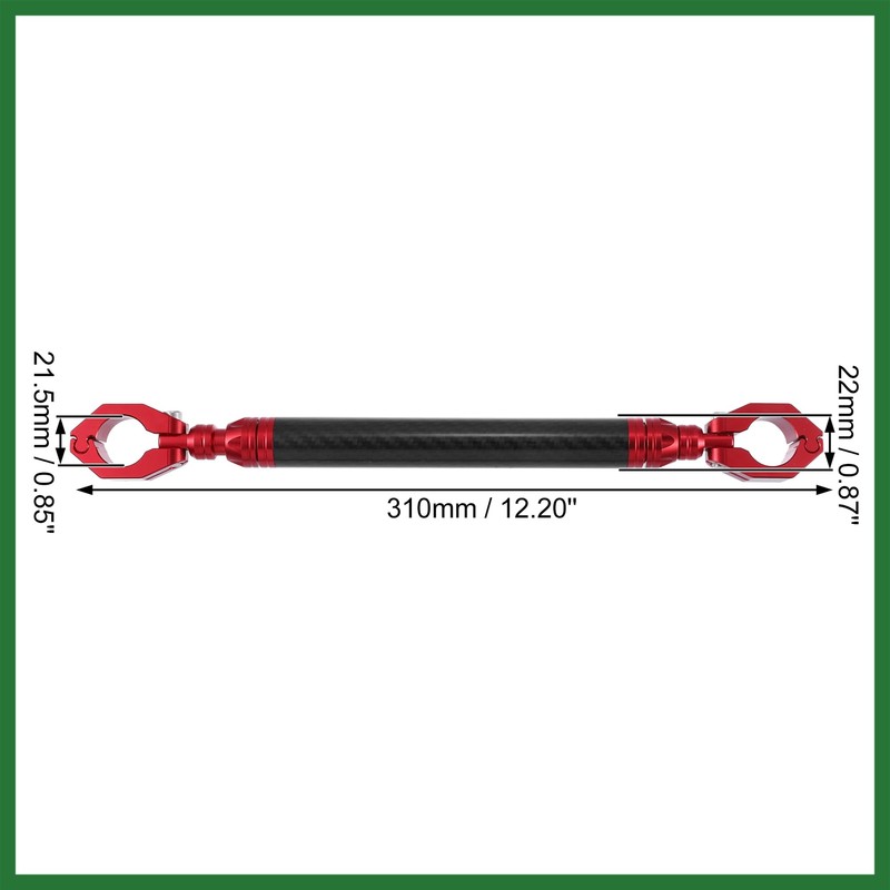 Motoforti Universal 22mm Red Motorcycle Balance Bar Crossbar Handlebar Long-lasting