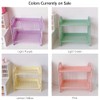 QUMENEY Desktop Rack Cosmetic Stationery Storage Holder, 2-Tier Multifunctional Plastic