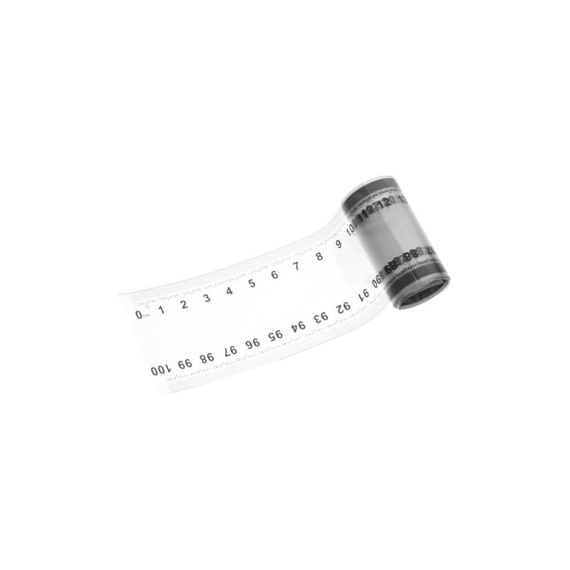 Cinta Métrica Flexible Transparente 1m Precisión 0.1mm Doble Cara