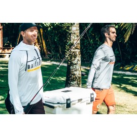 Baitium Fishing Shirts for Men, Mens Fishing Shirts Long Sleeve, SPF Shirts for Men, Fishing Shirts for Men Long Sleeve, Fishing Gear and Equipment, Rash Guard (XX-Large, White)