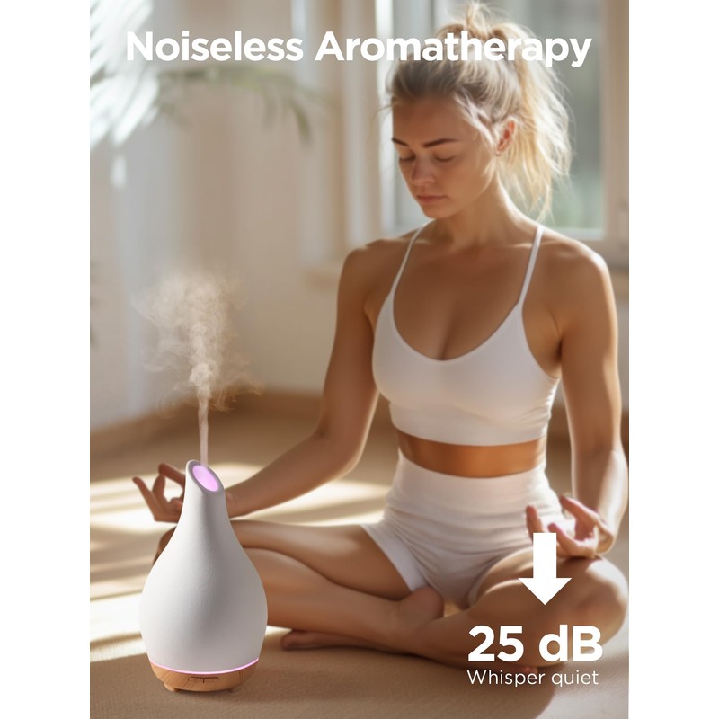 InnoGear Essential Oil Diffuser, 150ml Ceramic Diffuser Handcrafted Stone Aromatherapy