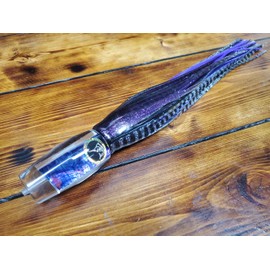 Lobo Lures #50 Typhoon Purple Shell UV 15" Urethane Big Game Marlin Trolling Lure | USA Built | (No Rigging)