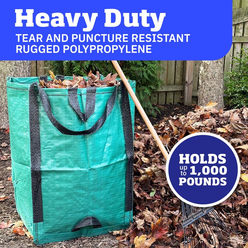 DURASACK Heavy Duty Home and Yard Bags 48-Gallon Reusable Self-Standing