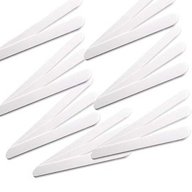 Cosmetic Tool Plastic White Kosmetex, for Application and Removal of Creams from Cans, 15 cm, , ,