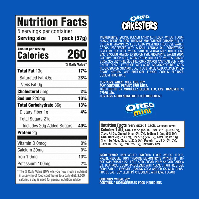 OREO Cakesters Soft Snack Cakes, 3 - 5 Count Packs