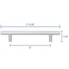 LIZAVO 701SN Cabinet Pulls Solid Modern Euro Style T Bar