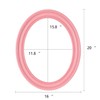Funerom 20 x 16 inch Pink Wall Mirror Oval Bathroom