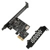 PCIE to USB 3.2 Expansion Card Black 5Gbps High Speed