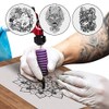 Gospire 10 piezas en blanco tatuaje tatuaje práctica piel para