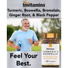tnvitamins Turmeric & Boswellia Complex (180 Capsules) with Ginger Root,