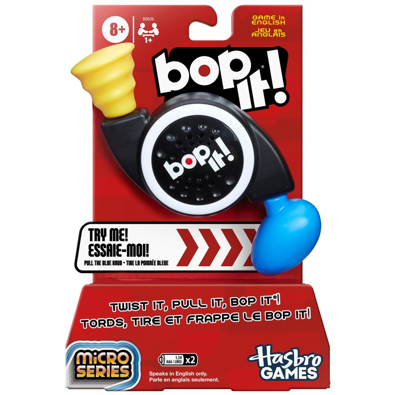 Hasbro Gaming Bop It! Micro Series Electronic Game for 1