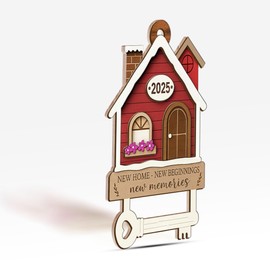 New Home Gift Ideas - Housewarming Gifts for Couples - New Home Ornament 2025 - First House Ornament 2025 - First House Gifts for Owners, Men, Women, Friends, Family Member New House Gift (Newhome3)