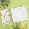 KONVINIT Pocket Calendar 2025-2026, Floral Pocket Calendar 2025-3.7" x 6.7"