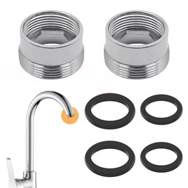 Mtxorvix 2PCS Faucet Adapter, Sink Hose Attachment, Tap Aerator Connector, Extension Suitable for Connecting Kitchen Bathroom Garden Sink