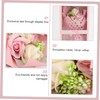 Healvian 1set Artificial Soap Rose Bouquet Elegant Box for Valentine's