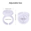 Miuffue Glue Rings for Eyelash Extensions, 150 Pcs Smart Glue
