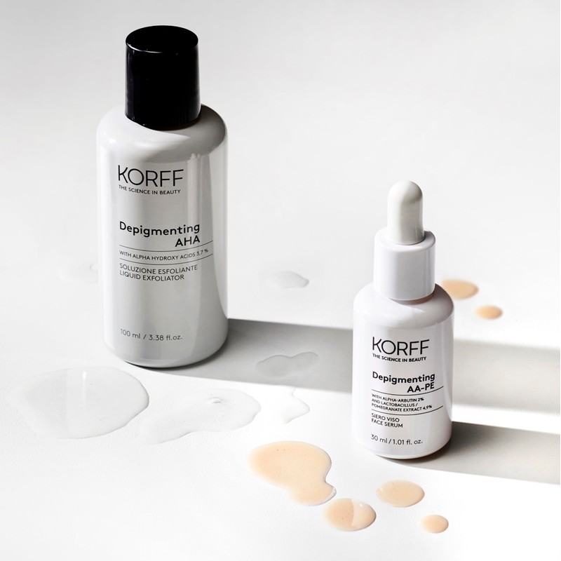 Korff Depigmenting HA Exfoliating Solution Reduces Dischromes for Radiant Skin
