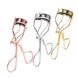 Beginner Eyelash Curler & Eyebrow Tweezers 3 Colors Silver 4ea