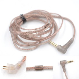 YINYOO KZ Original Replacement Cable Detachable Earbud Cable for BPIN zst/zsr/ed12/es3/es4/zs10/as06/as10/ba10/zstx/edx(Bpins Without mic, Black)