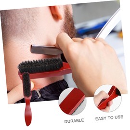 FOMIYES 2 Pcs Solid Wood Beard Brush Men's Styling Tool Boar Bristle Hair Brush Father's Day Present