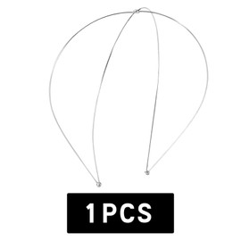 Headpiece Jewellery Silver Headbands for Girls Hair Twin Row Metal Wire Tiara Base HairBand Crafting Bridal Wedding Prom for Women 4018