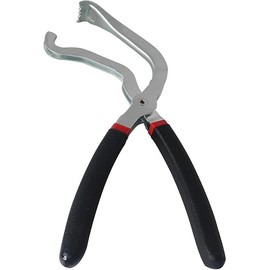 Upgrade Electrical Disconnect Pliers 60 Degree, 60° Automotive Connector Plier for Long Spark, Fuel Line & Push Tab Style Plugs, Black