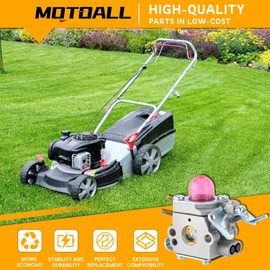 MOTOALL 531127910 Carburetor Kit for Husqvarna 130C 130L 330LK Trimmer with Fuel Line Fuel Filter Air Filter Primer Bulbs