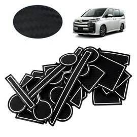 LIMSTYLE Toyota New Voxy 90 Series S-Z New Model Noah 90 Series S-Z Pocket Mat 2022.1 ~ Current Interior Rubber Mat for Vehicle Specific Door Pocket Mat Console Mat Car Custom Interior Parts Rubber