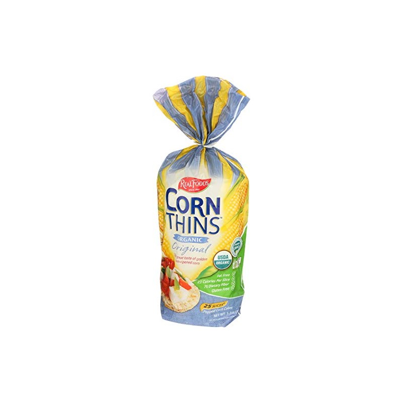 Real Foods Original Organic Corn Thins - 5.3 oz
