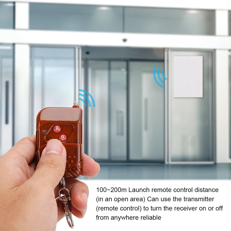 Universal 433 mhz Wireless Remote Control Switch 12v/24v 2CH Relay